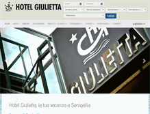 Tablet Screenshot of hotelgiulietta.it
